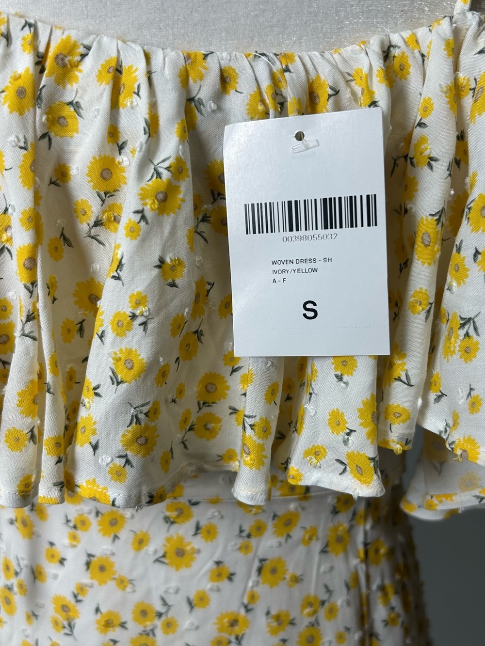 Yellow Floral Ruffle Sundress - Picture 5 of 6